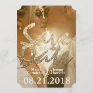 Photo Save The Date Wedding Invitation