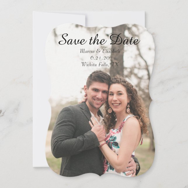 Photo Save the Date Wedding Invite (Front)