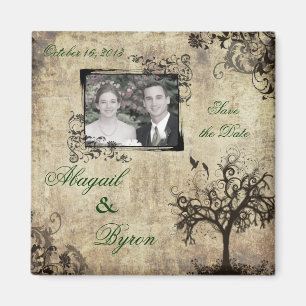 Photo Save the Date Wedding Magnet