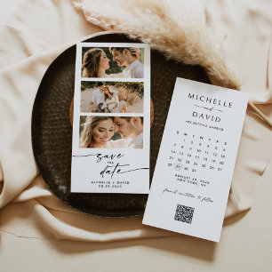Photo Save The Date with Calendar Programme
