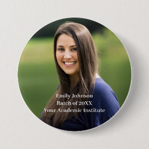 Photo School College Reunion Personalised Design 7.5 Cm Round Badge