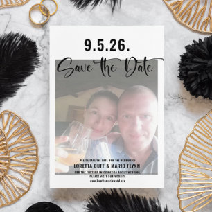 Photo Script Save the date Invitation