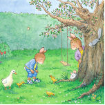 Photo Sculpture<br><div class="desc">In "Breezy Bunnies, " our picture book app,  it's springtime in Carrot Cake Park: "We have ducklings  by our tree—quacking,  snacking 1-2-3!"</div>