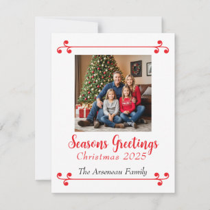   Photo Seasons Greeting's Personalise Holiday Card
