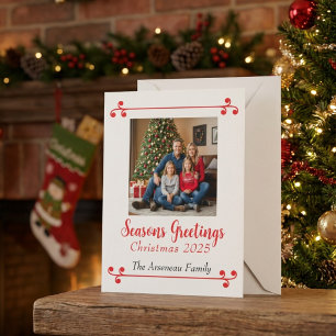 Photo Seasons Greeting's Personalise Holiday Card