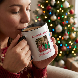 Photo Season's Greetings Personalise Mug