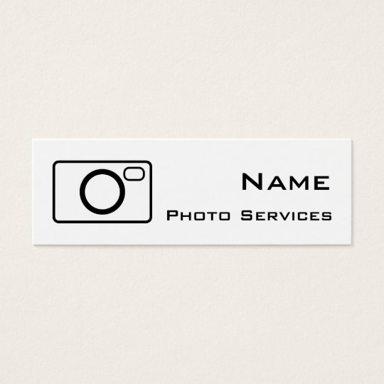 Photo Services Business Card