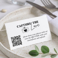 Photo Sharing Capture The Love Wedding QR Code 