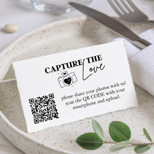 Photo Sharing Capture The Love Wedding QR Code 