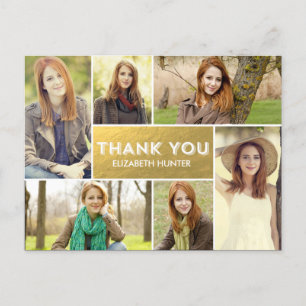 Photo Showcase Graduation Thank You Card