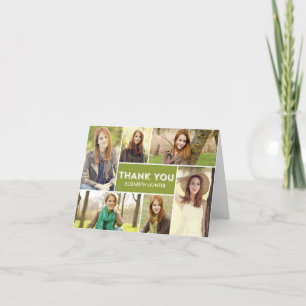 Photo Showcase Graduation Thank You Card - Colour