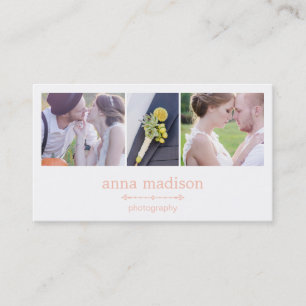 Photo Showcase Photography Business Card - Pink