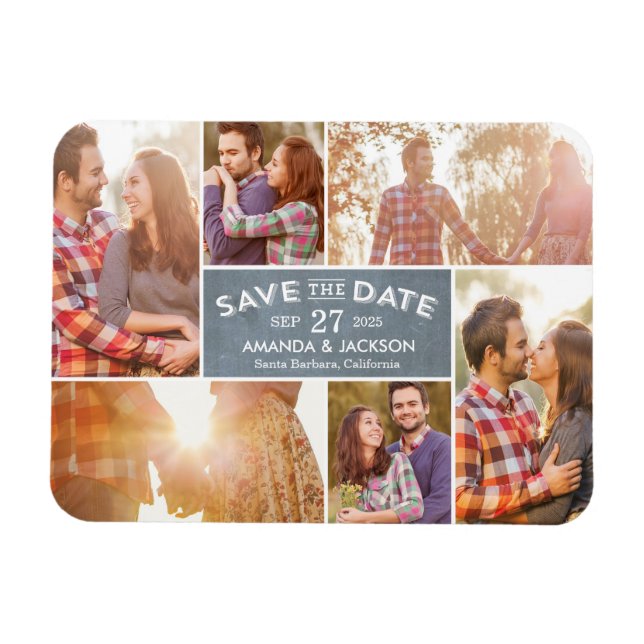 Photo Showcase Save The Date Magnet (Horizontal)