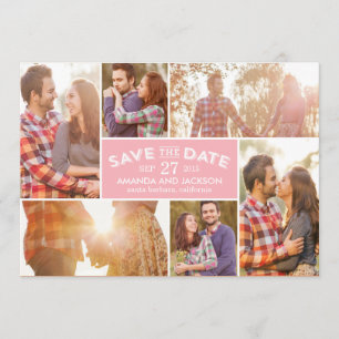 Photo Showcase Save The Date - Pink