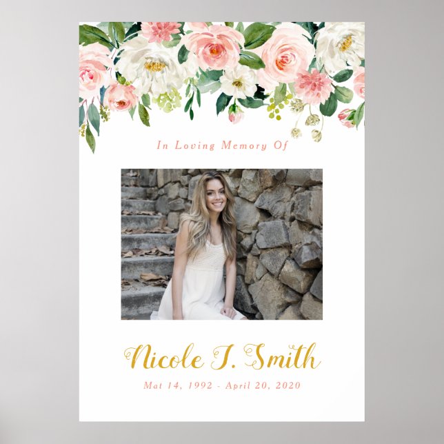 Photo Sign, Celebration Of Life Sign (Front)