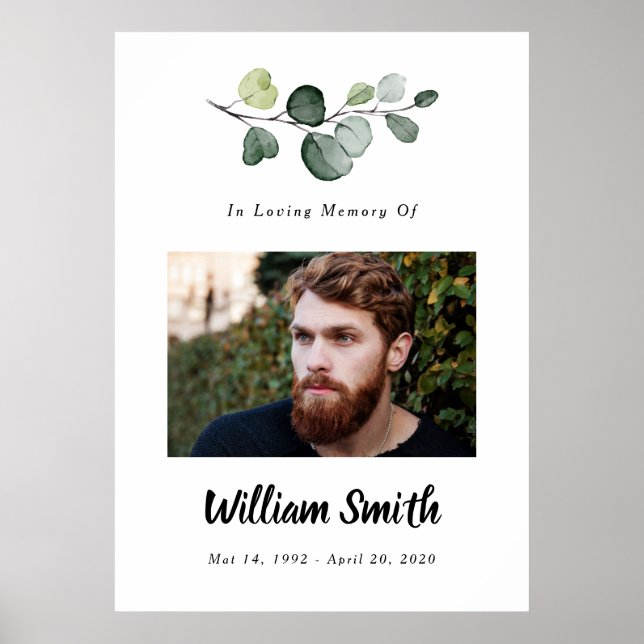 Photo Sign, Celebration Of Life Sign (Front)