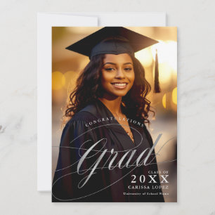 Photo Silver Graduation Ceremony & Dinner Event Invitation