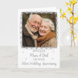 Photo Silver Wedding Anniversary 25 years Card