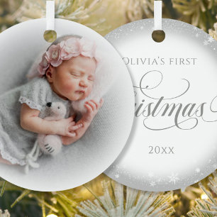 Photo Silver White Metal Tree Decoration