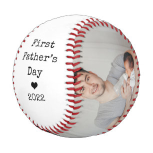 Photo Simple Typewriter Text   First Father's Day Baseball