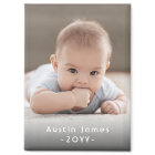 Photo & Simple White Text Stylish Modern Keepsake