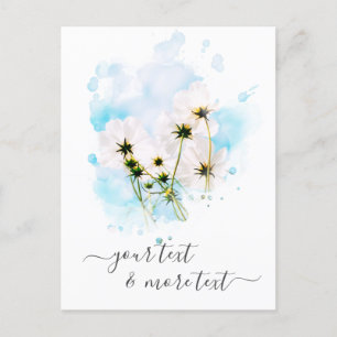 *~* Photo SKY Pink Flowers FLORAL AR15 Postcard