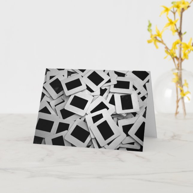 Photo slides card (Yellow Flower)