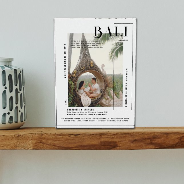 Photo Snapshot | Modern Print Travel Keepsake Block (Creator Uploaded)