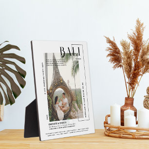 Photo Snapshot   Modern Print Travel Keepsake Plaque