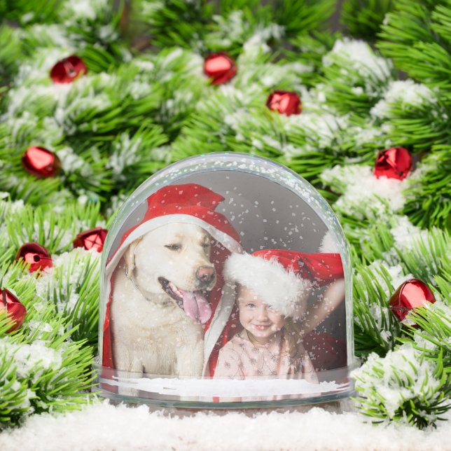 Photo Snow Globe | Double Sided Custom Christmas (Christmas)