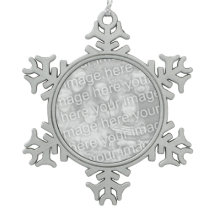 Photo snowflake ornament | Add Christmas picture