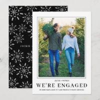 PHOTO Snowflake We're Engaged Engagement