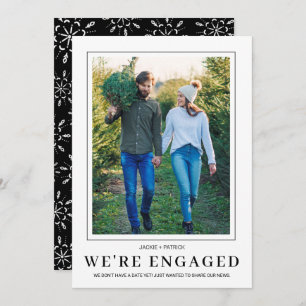 PHOTO Snowflake We're Engaged Engagement Announcement