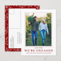 PHOTO Snowflake Winter Engagement Announcement