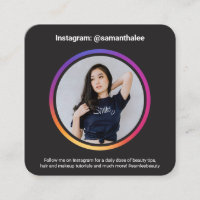 Photo social media Instagram trendy gradient black