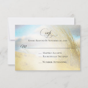 *~* Photo Soft Dune Beach Grass  RSVP Wedding