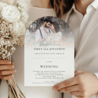 Photo Space for Guest Name QR Code Wedding Arch
