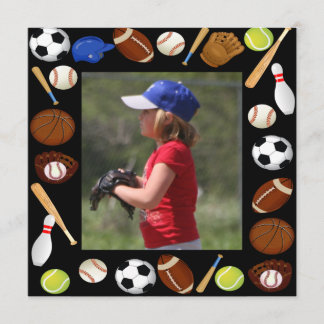 Photo Sports Birthday Invitation