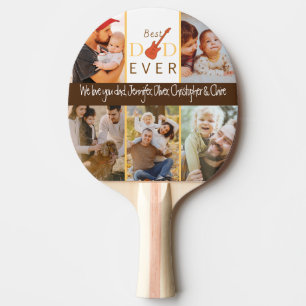 Photo Sports Modern Cool Best Dad Ever Fathers Day Ping Pong Paddle