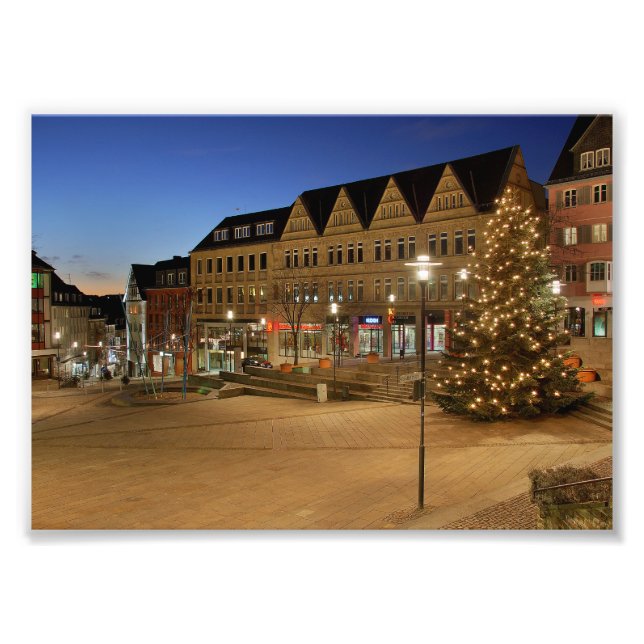 Photo Stadt Siegen Marktplatz Print (Front)
