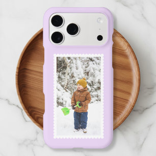 Photo Stamp Style Purple