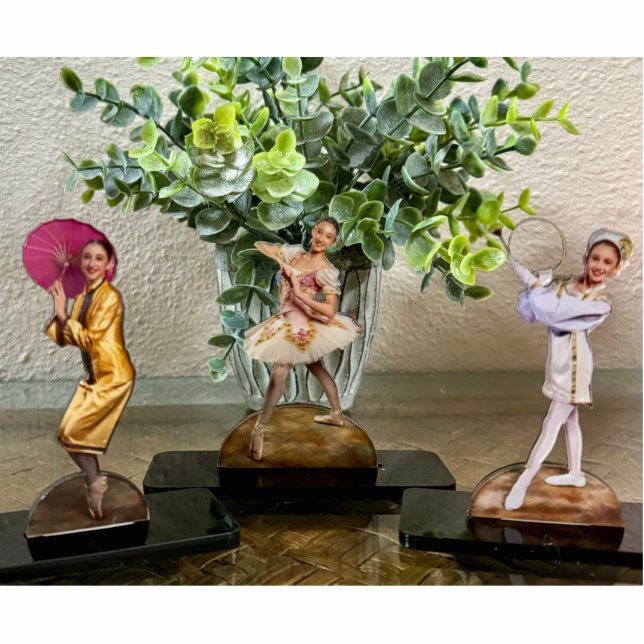 Photo Statue Acrylic turns a photo into statue Standing Photo Sculpture (Front)