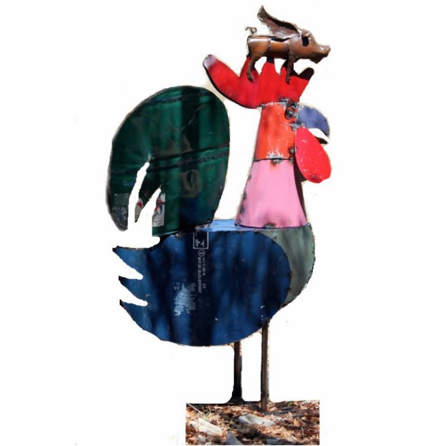 Photo statue standing photo sculpture (Front)