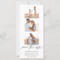 Photo Strip Photo Booth Wedding Save the Date