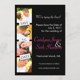 Photo Strip Save the Date! Date