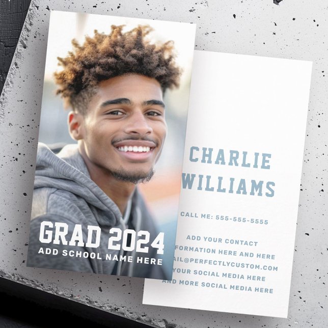 Photo student graduation name business card (Photo student graduation name business card)