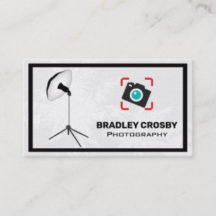Photo Studio Light and Camera Business Card