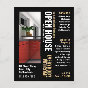 Photo Style Realtor Open House Advertising Flyer