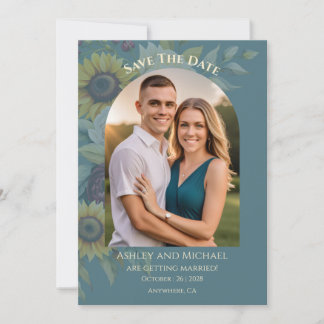 Photo Sunflower Country Elegance Save The Date