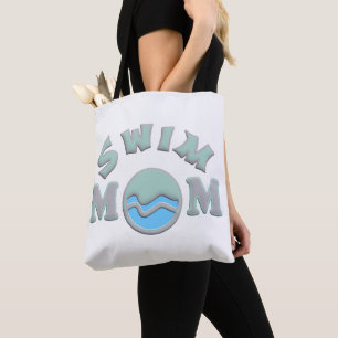 Photo Swim Mum Design Tote Bag